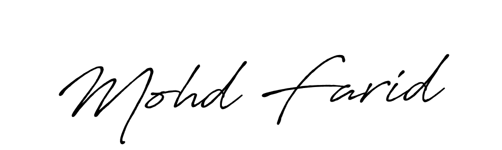 if you are searching for the best signature style for your name Mohd Farid. so please give up your signature search. here we have designed multiple signature styles  using Antro_Vectra_Bolder. Mohd Farid signature style 7 images and pictures png