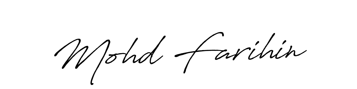 if you are searching for the best signature style for your name Mohd Farihin. so please give up your signature search. here we have designed multiple signature styles  using Antro_Vectra_Bolder. Mohd Farihin signature style 7 images and pictures png