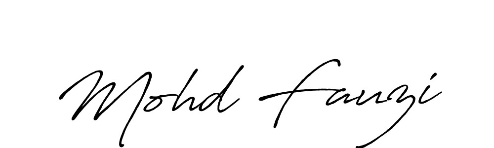 Mohd Fauzi stylish signature style. Best Handwritten Sign (Antro_Vectra_Bolder) for my name. Handwritten Signature Collection Ideas for my name Mohd Fauzi. Mohd Fauzi signature style 7 images and pictures png