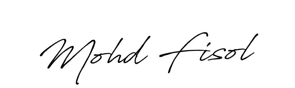 Design your own signature with our free online signature maker. With this signature software, you can create a handwritten (Antro_Vectra_Bolder) signature for name Mohd Fisol. Mohd Fisol signature style 7 images and pictures png