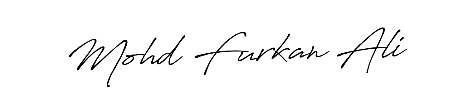 Also we have Mohd Furkan Ali name is the best signature style. Create professional handwritten signature collection using Antro_Vectra_Bolder autograph style. Mohd Furkan Ali signature style 7 images and pictures png