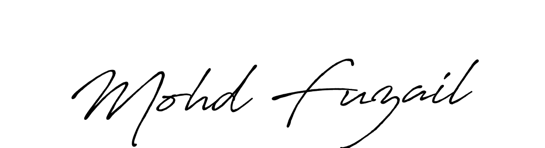 Design your own signature with our free online signature maker. With this signature software, you can create a handwritten (Antro_Vectra_Bolder) signature for name Mohd Fuzail. Mohd Fuzail signature style 7 images and pictures png