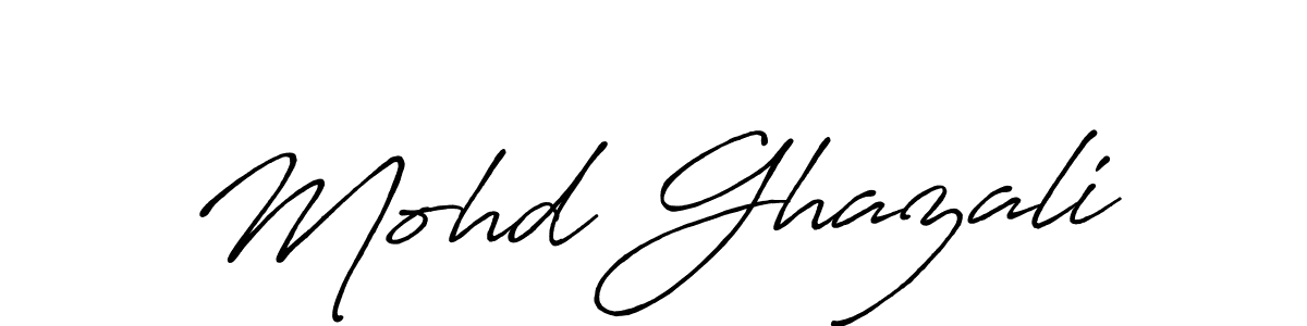 Use a signature maker to create a handwritten signature online. With this signature software, you can design (Antro_Vectra_Bolder) your own signature for name Mohd Ghazali. Mohd Ghazali signature style 7 images and pictures png