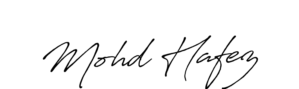 Create a beautiful signature design for name Mohd Hafez. With this signature (Antro_Vectra_Bolder) fonts, you can make a handwritten signature for free. Mohd Hafez signature style 7 images and pictures png
