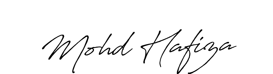 Create a beautiful signature design for name Mohd Hafiza. With this signature (Antro_Vectra_Bolder) fonts, you can make a handwritten signature for free. Mohd Hafiza signature style 7 images and pictures png