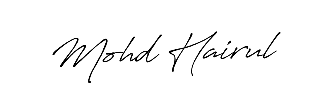Make a short Mohd Hairul signature style. Manage your documents anywhere anytime using Antro_Vectra_Bolder. Create and add eSignatures, submit forms, share and send files easily. Mohd Hairul signature style 7 images and pictures png