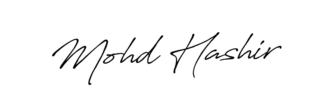 Also we have Mohd Hashir name is the best signature style. Create professional handwritten signature collection using Antro_Vectra_Bolder autograph style. Mohd Hashir signature style 7 images and pictures png