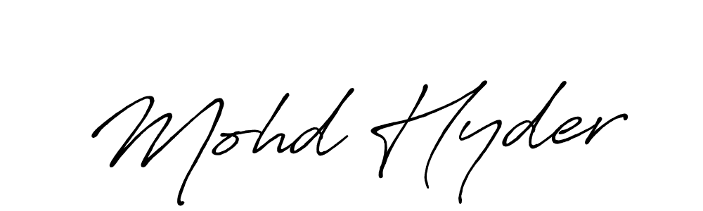 Make a beautiful signature design for name Mohd Hyder. Use this online signature maker to create a handwritten signature for free. Mohd Hyder signature style 7 images and pictures png