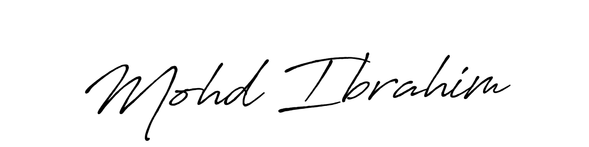 Mohd Ibrahim stylish signature style. Best Handwritten Sign (Antro_Vectra_Bolder) for my name. Handwritten Signature Collection Ideas for my name Mohd Ibrahim. Mohd Ibrahim signature style 7 images and pictures png