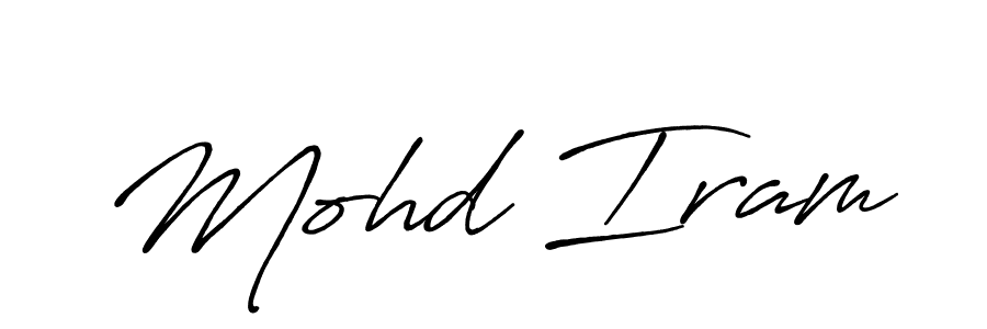 You can use this online signature creator to create a handwritten signature for the name Mohd Iram. This is the best online autograph maker. Mohd Iram signature style 7 images and pictures png