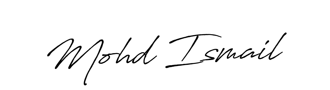 How to make Mohd Ismail signature? Antro_Vectra_Bolder is a professional autograph style. Create handwritten signature for Mohd Ismail name. Mohd Ismail signature style 7 images and pictures png