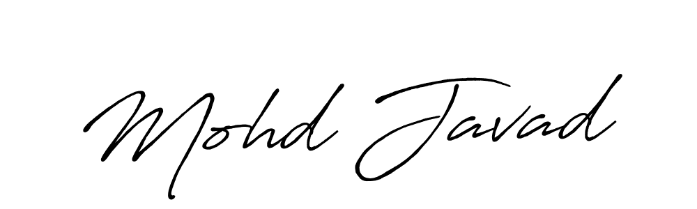 How to make Mohd Javad name signature. Use Antro_Vectra_Bolder style for creating short signs online. This is the latest handwritten sign. Mohd Javad signature style 7 images and pictures png