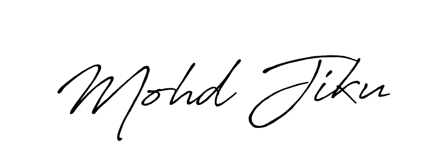 Make a beautiful signature design for name Mohd Jiku. With this signature (Antro_Vectra_Bolder) style, you can create a handwritten signature for free. Mohd Jiku signature style 7 images and pictures png