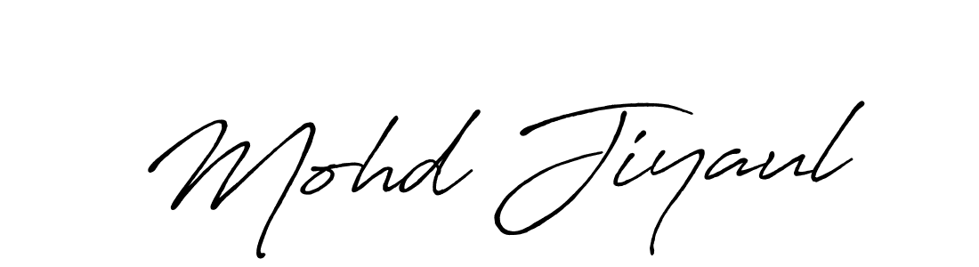 Make a beautiful signature design for name Mohd Jiyaul. With this signature (Antro_Vectra_Bolder) style, you can create a handwritten signature for free. Mohd Jiyaul signature style 7 images and pictures png