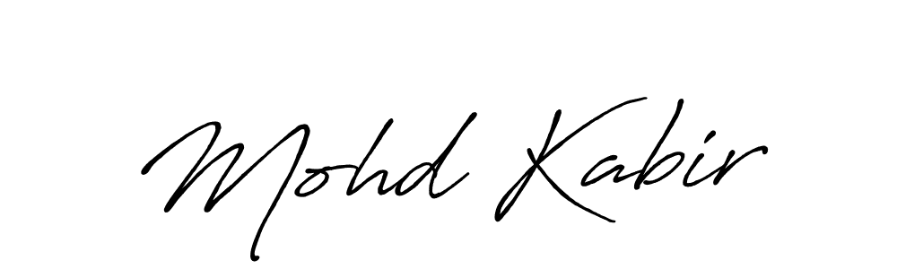 Design your own signature with our free online signature maker. With this signature software, you can create a handwritten (Antro_Vectra_Bolder) signature for name Mohd Kabir. Mohd Kabir signature style 7 images and pictures png