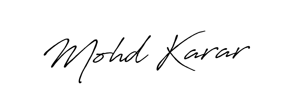 Make a beautiful signature design for name Mohd Karar. Use this online signature maker to create a handwritten signature for free. Mohd Karar signature style 7 images and pictures png