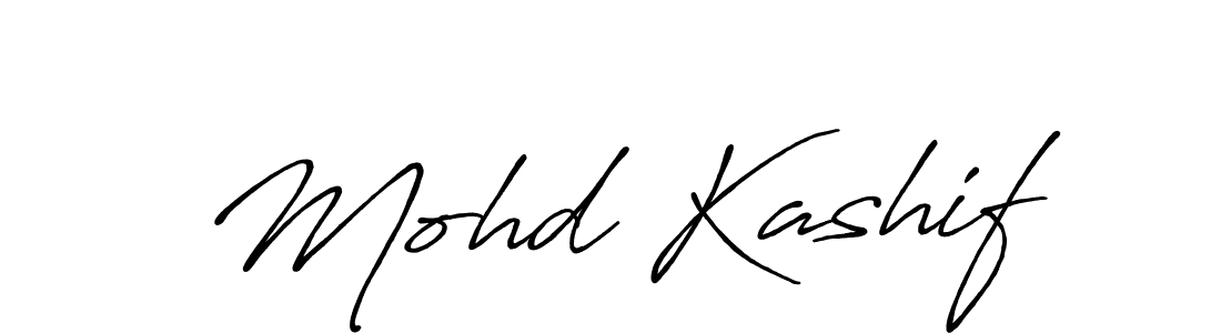 Use a signature maker to create a handwritten signature online. With this signature software, you can design (Antro_Vectra_Bolder) your own signature for name Mohd Kashif. Mohd Kashif signature style 7 images and pictures png