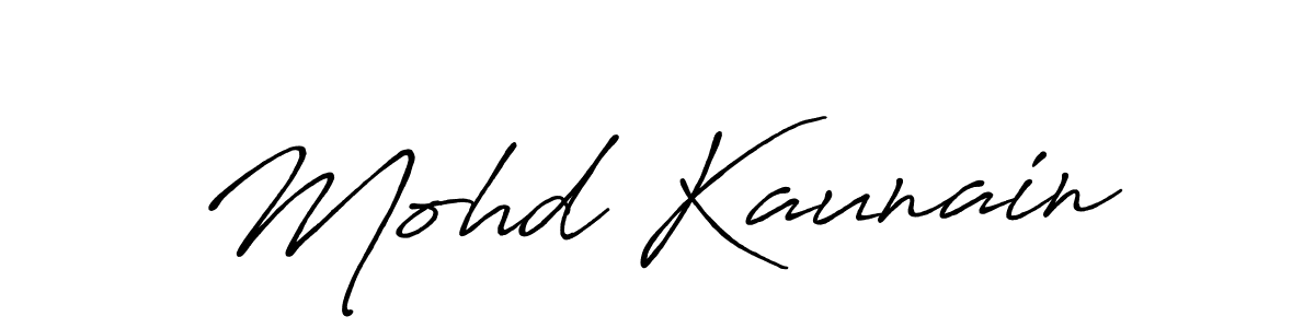 Mohd Kaunain stylish signature style. Best Handwritten Sign (Antro_Vectra_Bolder) for my name. Handwritten Signature Collection Ideas for my name Mohd Kaunain. Mohd Kaunain signature style 7 images and pictures png