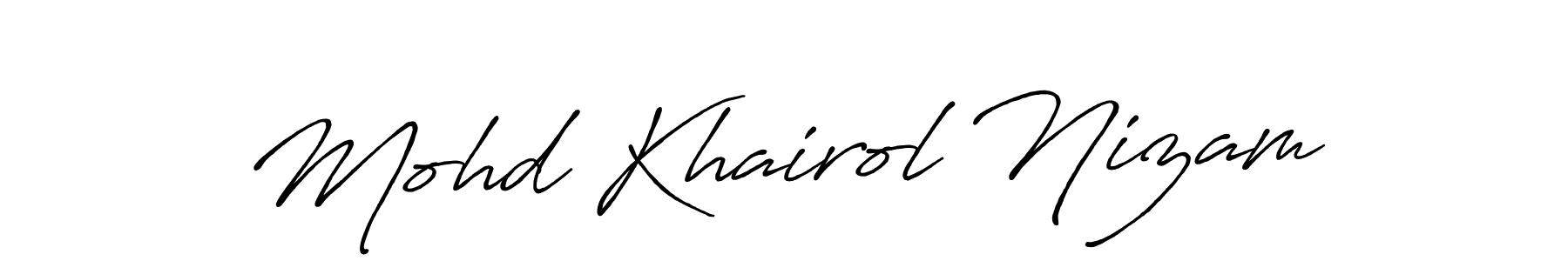 How to make Mohd Khairol Nizam signature? Antro_Vectra_Bolder is a professional autograph style. Create handwritten signature for Mohd Khairol Nizam name. Mohd Khairol Nizam signature style 7 images and pictures png