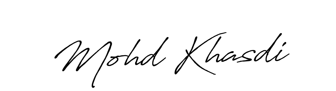 Mohd Khasdi stylish signature style. Best Handwritten Sign (Antro_Vectra_Bolder) for my name. Handwritten Signature Collection Ideas for my name Mohd Khasdi. Mohd Khasdi signature style 7 images and pictures png