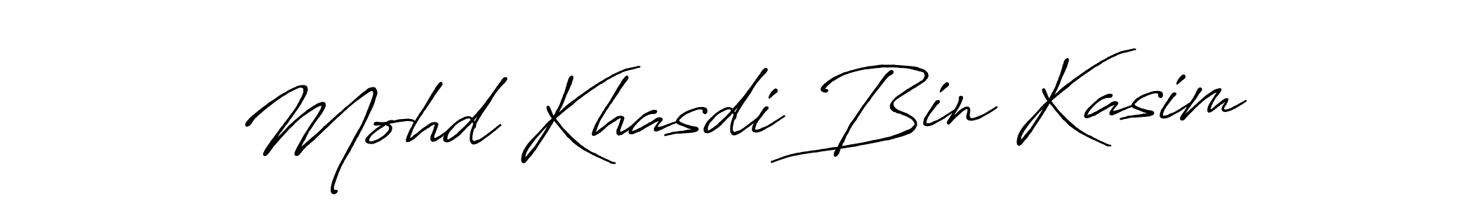 Also we have Mohd Khasdi Bin Kasim name is the best signature style. Create professional handwritten signature collection using Antro_Vectra_Bolder autograph style. Mohd Khasdi Bin Kasim signature style 7 images and pictures png