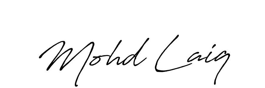 Antro_Vectra_Bolder is a professional signature style that is perfect for those who want to add a touch of class to their signature. It is also a great choice for those who want to make their signature more unique. Get Mohd Laiq name to fancy signature for free. Mohd Laiq signature style 7 images and pictures png