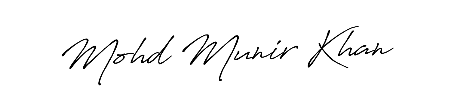 This is the best signature style for the Mohd Munir Khan name. Also you like these signature font (Antro_Vectra_Bolder). Mix name signature. Mohd Munir Khan signature style 7 images and pictures png