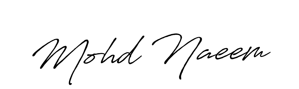 Mohd Naeem stylish signature style. Best Handwritten Sign (Antro_Vectra_Bolder) for my name. Handwritten Signature Collection Ideas for my name Mohd Naeem. Mohd Naeem signature style 7 images and pictures png