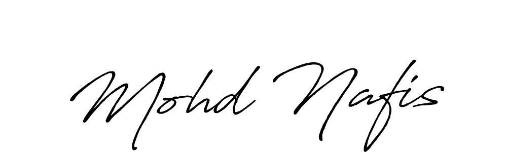 Design your own signature with our free online signature maker. With this signature software, you can create a handwritten (Antro_Vectra_Bolder) signature for name Mohd Nafis. Mohd Nafis signature style 7 images and pictures png