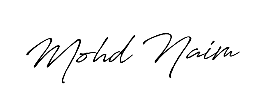 Design your own signature with our free online signature maker. With this signature software, you can create a handwritten (Antro_Vectra_Bolder) signature for name Mohd Naim. Mohd Naim signature style 7 images and pictures png