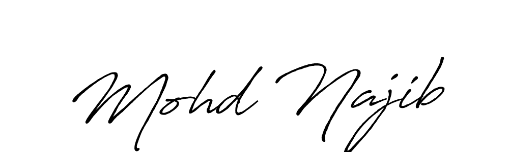 You should practise on your own different ways (Antro_Vectra_Bolder) to write your name (Mohd Najib) in signature. don't let someone else do it for you. Mohd Najib signature style 7 images and pictures png