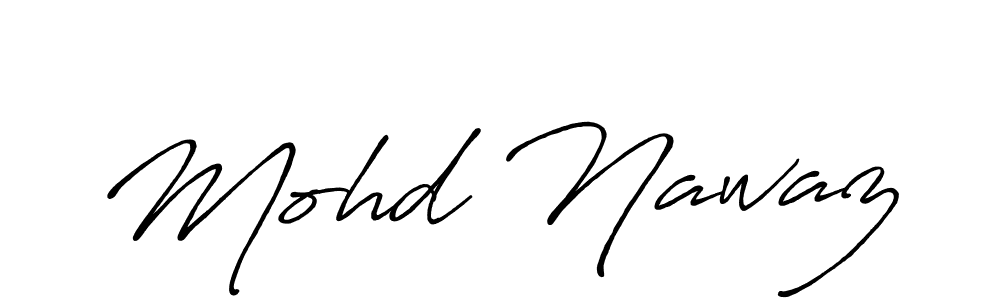 Design your own signature with our free online signature maker. With this signature software, you can create a handwritten (Antro_Vectra_Bolder) signature for name Mohd Nawaz. Mohd Nawaz signature style 7 images and pictures png