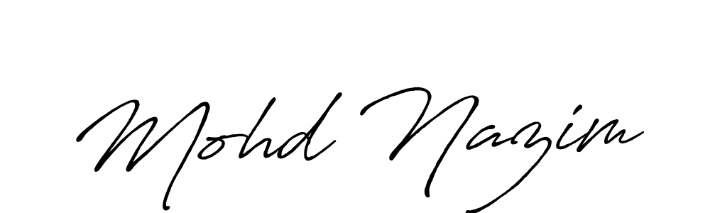 How to Draw Mohd Nazim signature style? Antro_Vectra_Bolder is a latest design signature styles for name Mohd Nazim. Mohd Nazim signature style 7 images and pictures png