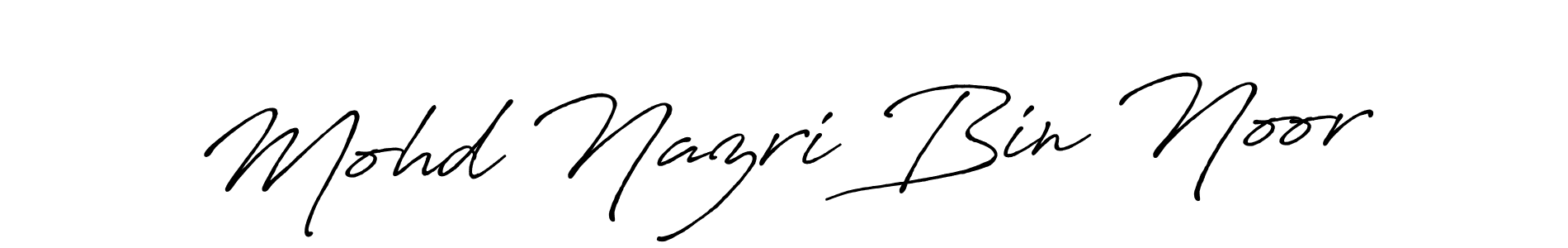 How to make Mohd Nazri Bin Noor signature? Antro_Vectra_Bolder is a professional autograph style. Create handwritten signature for Mohd Nazri Bin Noor name. Mohd Nazri Bin Noor signature style 7 images and pictures png