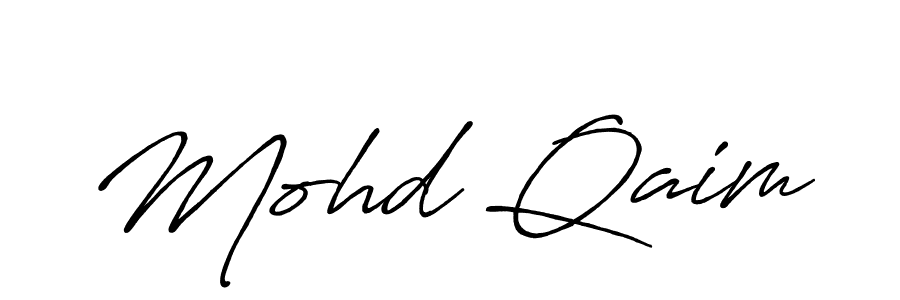 Create a beautiful signature design for name Mohd Qaim. With this signature (Antro_Vectra_Bolder) fonts, you can make a handwritten signature for free. Mohd Qaim signature style 7 images and pictures png