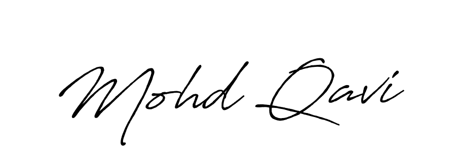 How to make Mohd Qavi name signature. Use Antro_Vectra_Bolder style for creating short signs online. This is the latest handwritten sign. Mohd Qavi signature style 7 images and pictures png