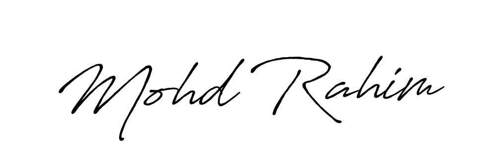 You can use this online signature creator to create a handwritten signature for the name Mohd Rahim. This is the best online autograph maker. Mohd Rahim signature style 7 images and pictures png