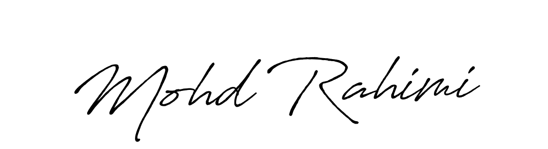 Mohd Rahimi stylish signature style. Best Handwritten Sign (Antro_Vectra_Bolder) for my name. Handwritten Signature Collection Ideas for my name Mohd Rahimi. Mohd Rahimi signature style 7 images and pictures png