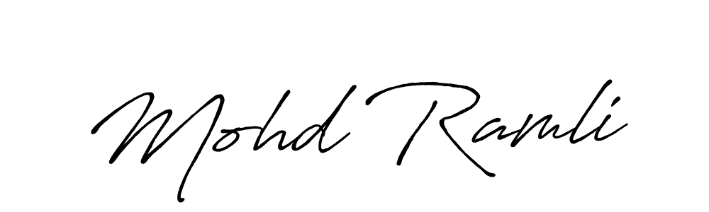 It looks lik you need a new signature style for name Mohd Ramli. Design unique handwritten (Antro_Vectra_Bolder) signature with our free signature maker in just a few clicks. Mohd Ramli signature style 7 images and pictures png