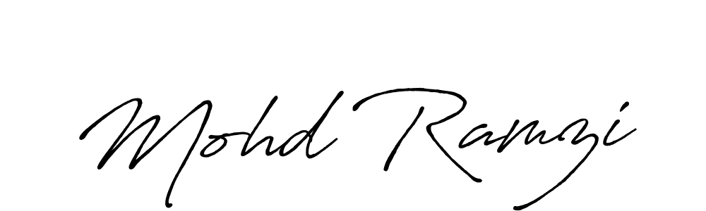 How to make Mohd Ramzi signature? Antro_Vectra_Bolder is a professional autograph style. Create handwritten signature for Mohd Ramzi name. Mohd Ramzi signature style 7 images and pictures png