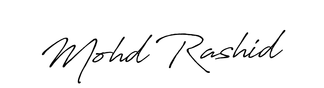 Create a beautiful signature design for name Mohd Rashid. With this signature (Antro_Vectra_Bolder) fonts, you can make a handwritten signature for free. Mohd Rashid signature style 7 images and pictures png