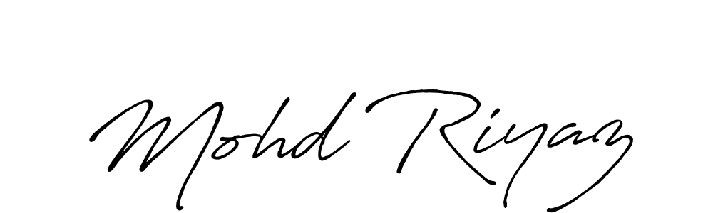 Use a signature maker to create a handwritten signature online. With this signature software, you can design (Antro_Vectra_Bolder) your own signature for name Mohd Riyaz. Mohd Riyaz signature style 7 images and pictures png