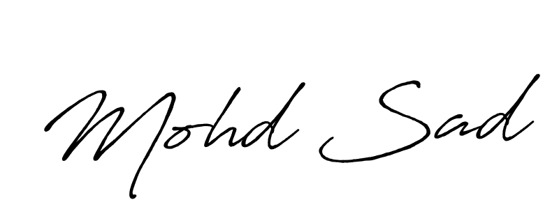 if you are searching for the best signature style for your name Mohd Sad. so please give up your signature search. here we have designed multiple signature styles  using Antro_Vectra_Bolder. Mohd Sad signature style 7 images and pictures png