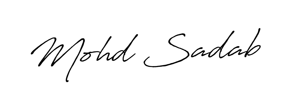 Once you've used our free online signature maker to create your best signature Antro_Vectra_Bolder style, it's time to enjoy all of the benefits that Mohd Sadab name signing documents. Mohd Sadab signature style 7 images and pictures png