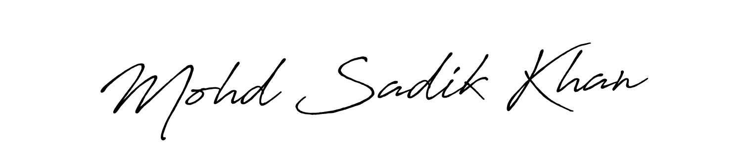 This is the best signature style for the Mohd Sadik Khan name. Also you like these signature font (Antro_Vectra_Bolder). Mix name signature. Mohd Sadik Khan signature style 7 images and pictures png