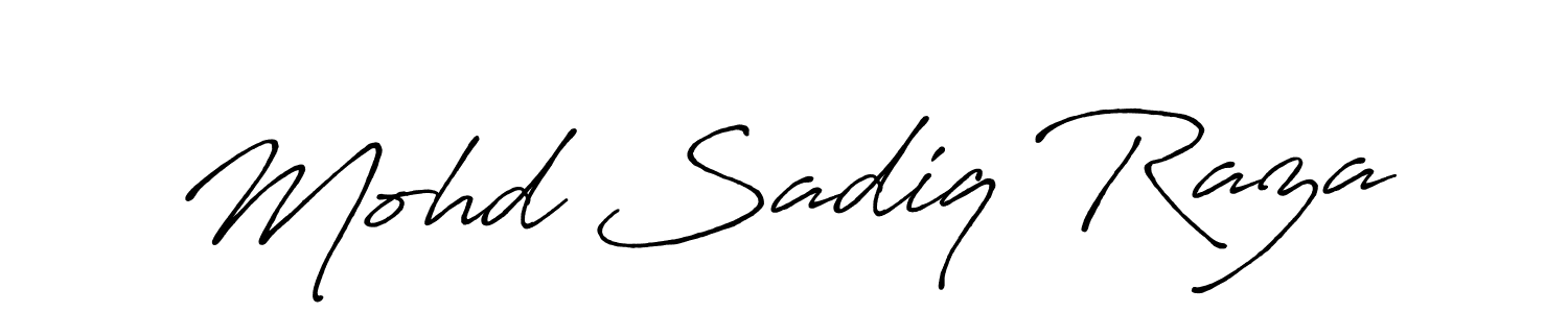 Antro_Vectra_Bolder is a professional signature style that is perfect for those who want to add a touch of class to their signature. It is also a great choice for those who want to make their signature more unique. Get Mohd Sadiq Raza name to fancy signature for free. Mohd Sadiq Raza signature style 7 images and pictures png