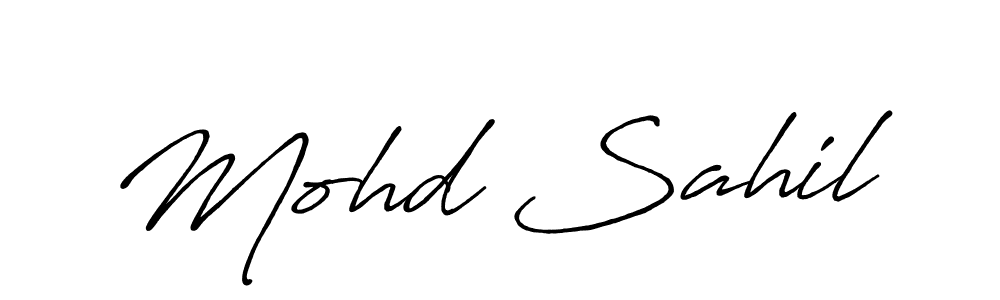 Make a short Mohd Sahil signature style. Manage your documents anywhere anytime using Antro_Vectra_Bolder. Create and add eSignatures, submit forms, share and send files easily. Mohd Sahil signature style 7 images and pictures png