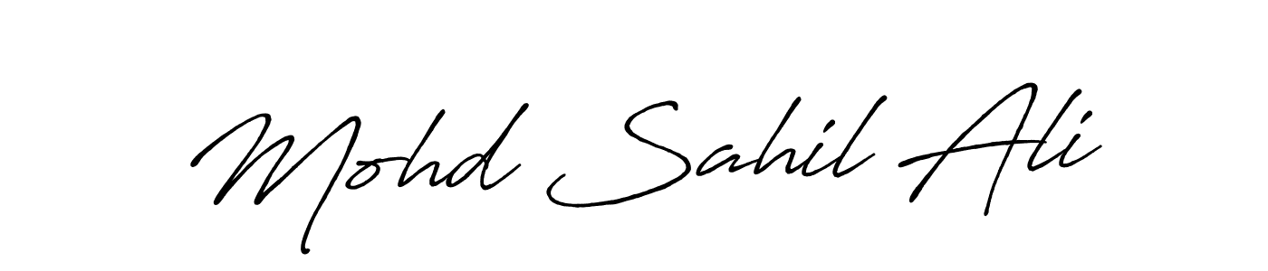 It looks lik you need a new signature style for name Mohd Sahil Ali. Design unique handwritten (Antro_Vectra_Bolder) signature with our free signature maker in just a few clicks. Mohd Sahil Ali signature style 7 images and pictures png