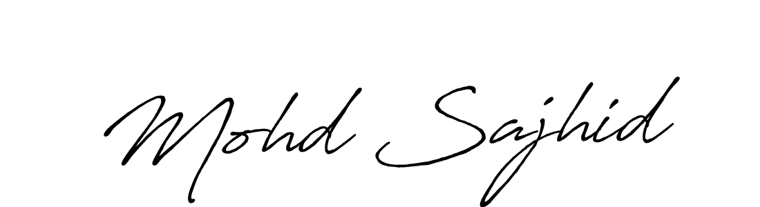 You can use this online signature creator to create a handwritten signature for the name Mohd Sajhid. This is the best online autograph maker. Mohd Sajhid signature style 7 images and pictures png