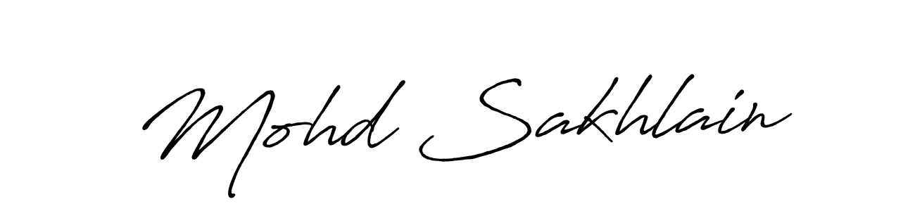 Make a short Mohd Sakhlain signature style. Manage your documents anywhere anytime using Antro_Vectra_Bolder. Create and add eSignatures, submit forms, share and send files easily. Mohd Sakhlain signature style 7 images and pictures png